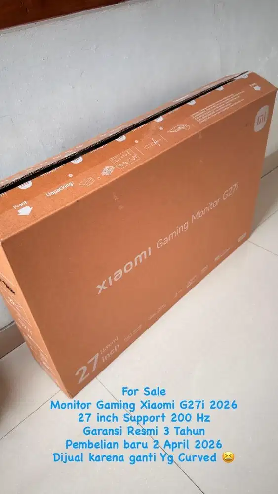 Monitor Gaming Xiaomi 27 inchi Like New