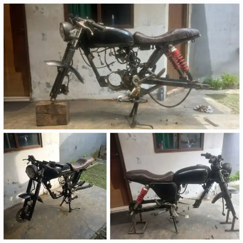 Rangka motor Custom Cafe Racer