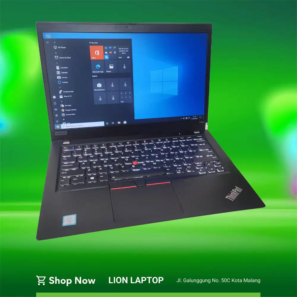 RAM 16GB SSD 512GB Core i5 Slim Lenovo Thinkpad T490s [12|04]