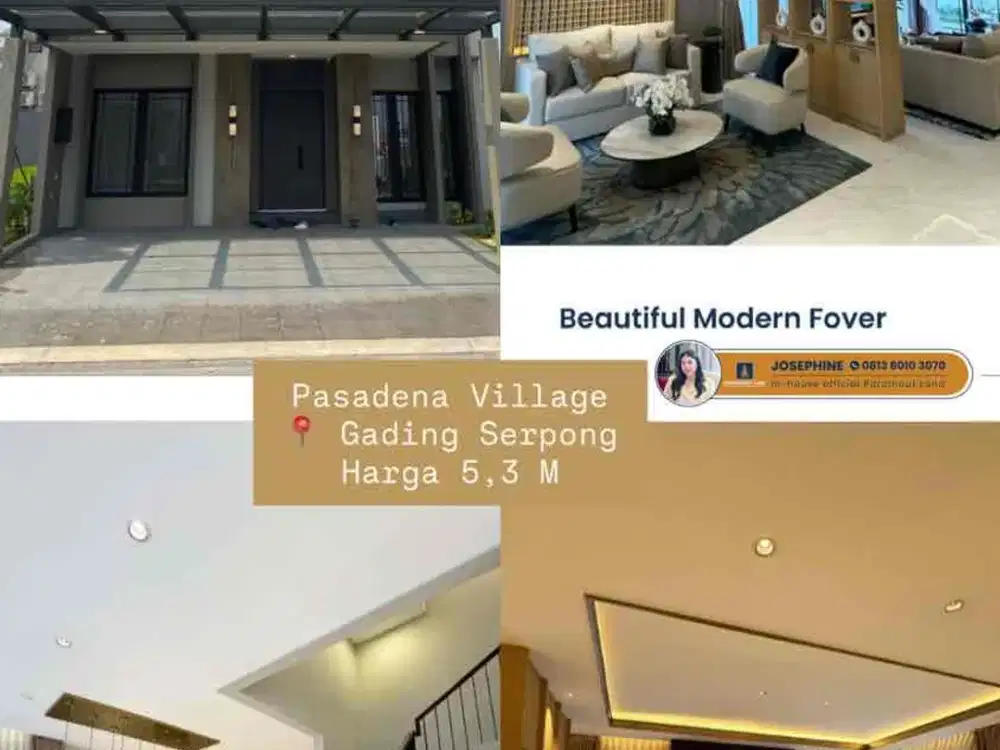 Dijual Rumah Brand New Pasadena Village Gading Serpong