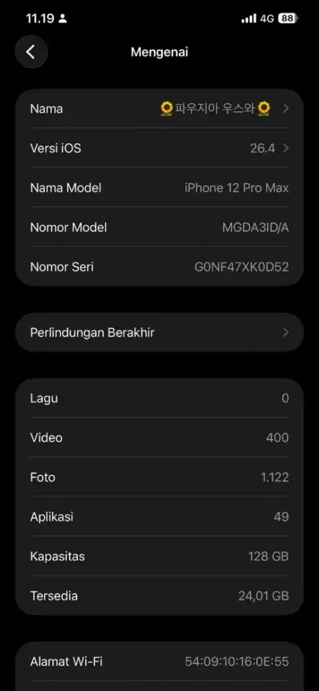 Iphone 12 promax 128 gb digimap