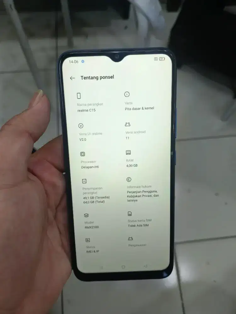 Realme C15 Ram 4GB Rom 64GB