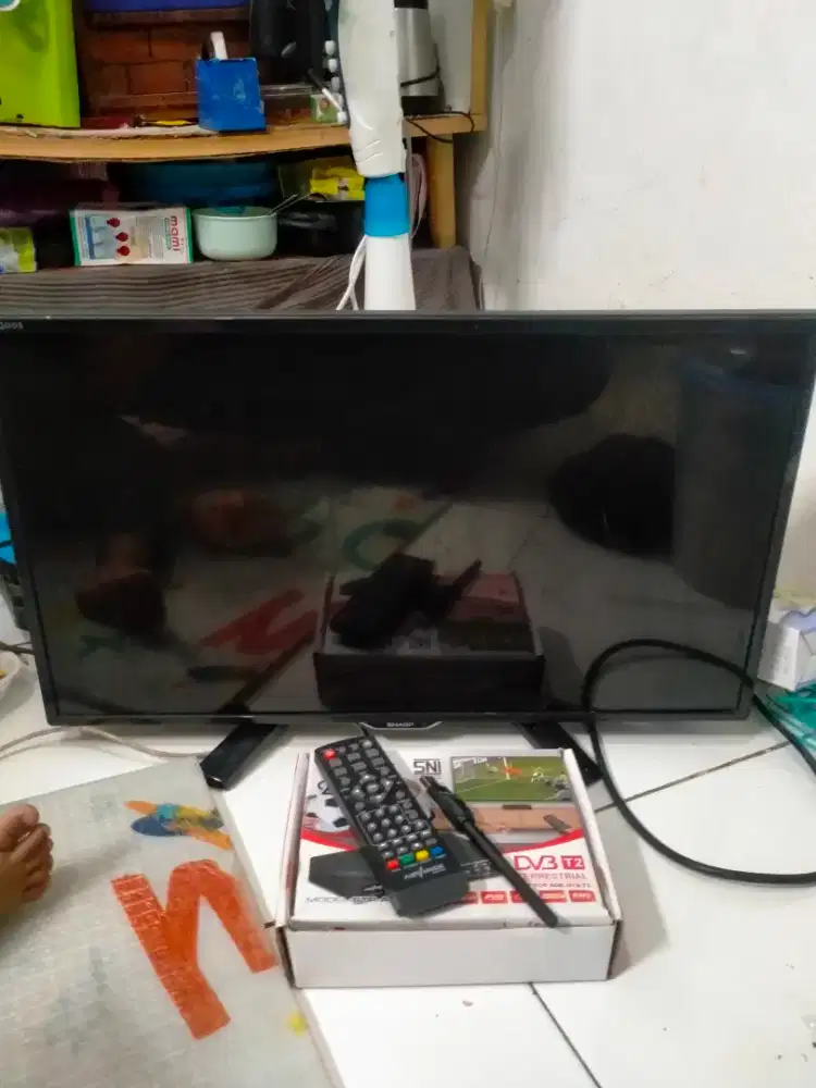 Tv LED sharp 24inc+stb advance
