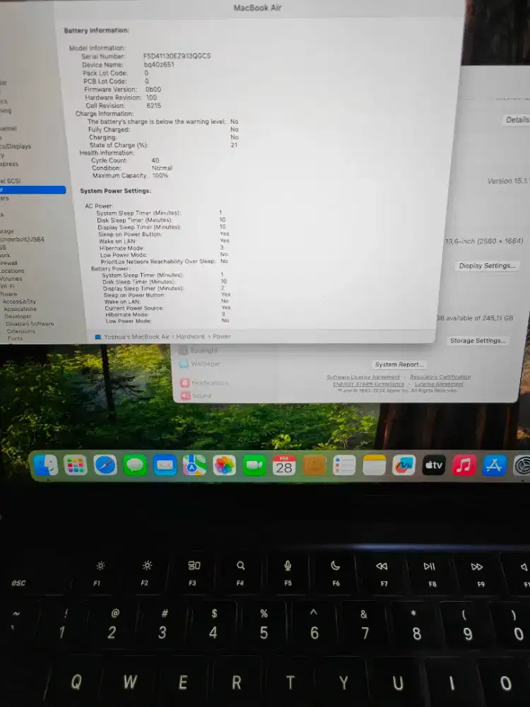 Macbook Air M3 iBox 8/256gb 13.6 inch 13 inc Apple