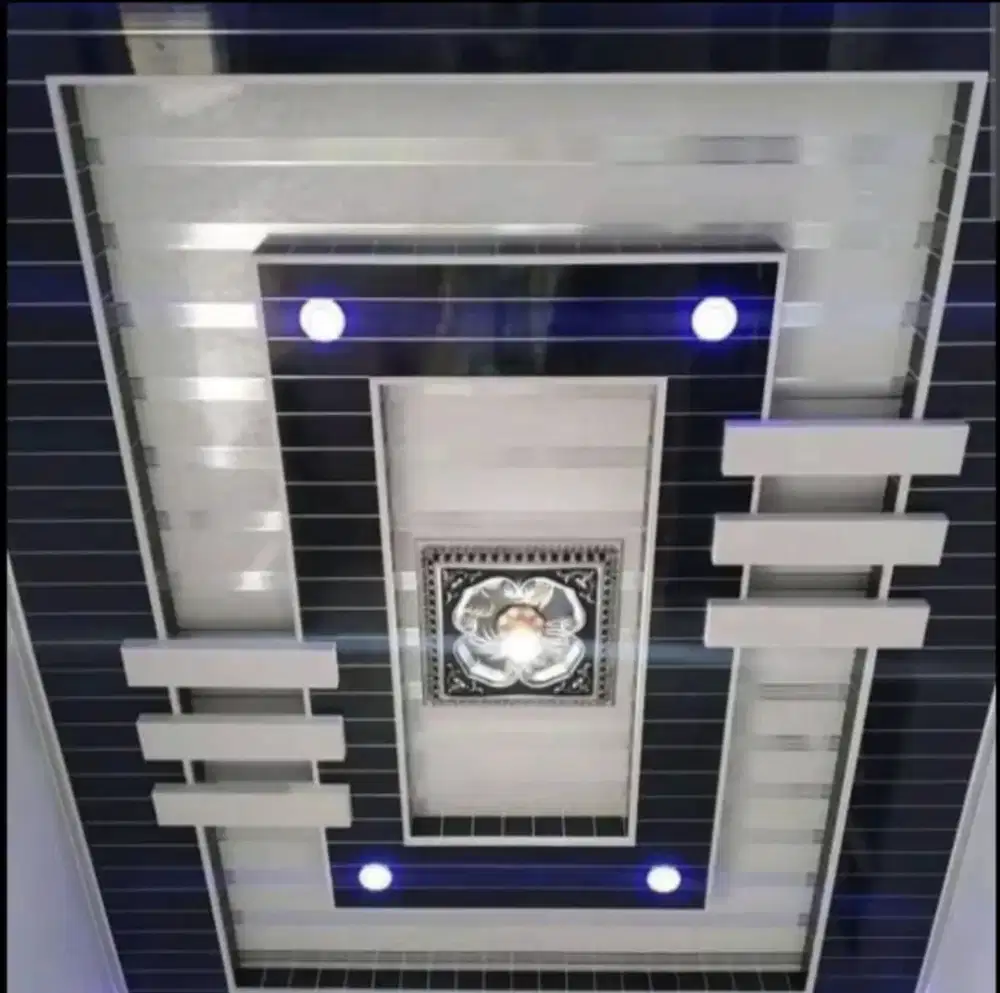 Plafon pvc, interior dan baja