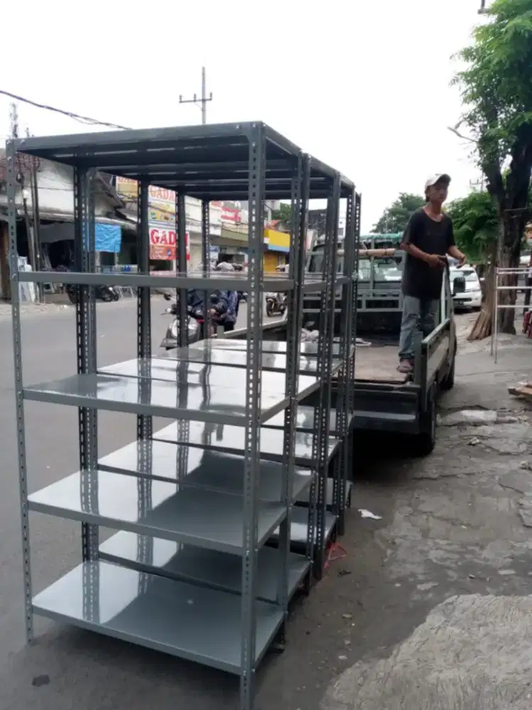 Rak besi rak gudang super tebal