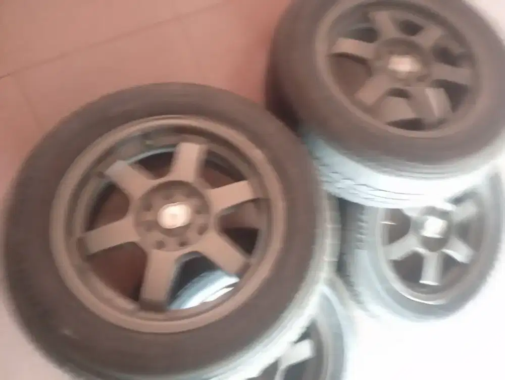 Velg te37 ring 15 pcd double 4x114/100 agya sigra datsun baleno vios