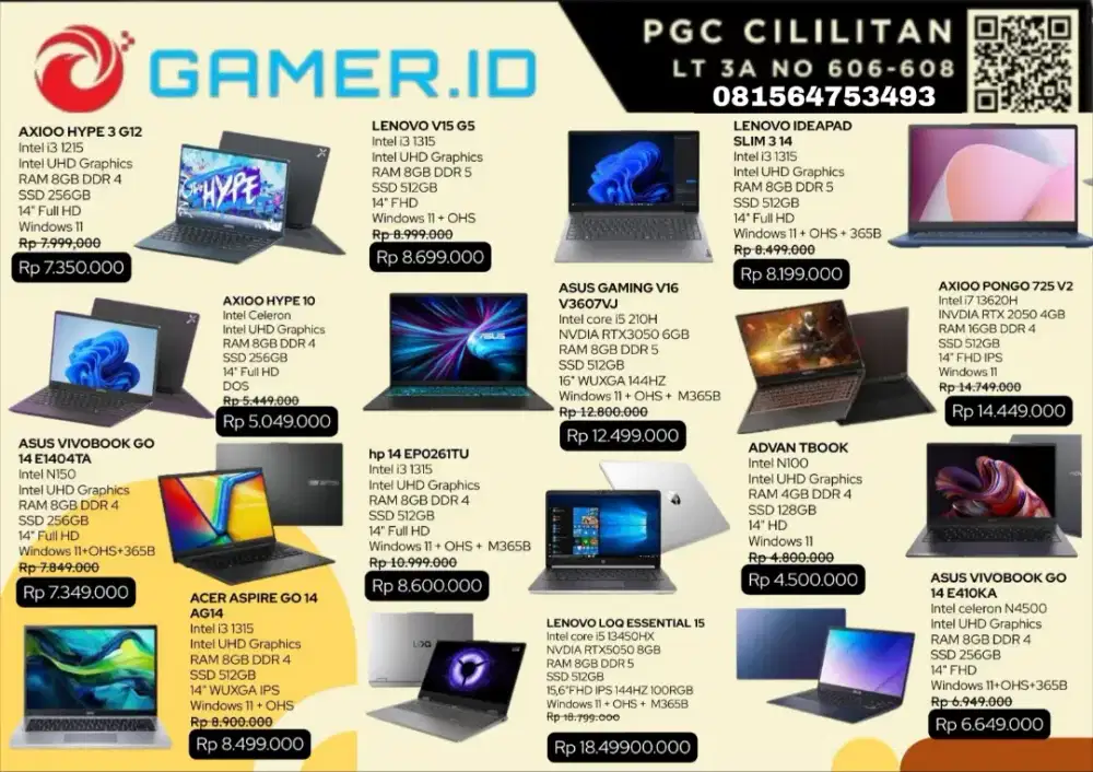 PROMO LAPTOP SEKOLAH ASUS VIVOBOOK GO 14