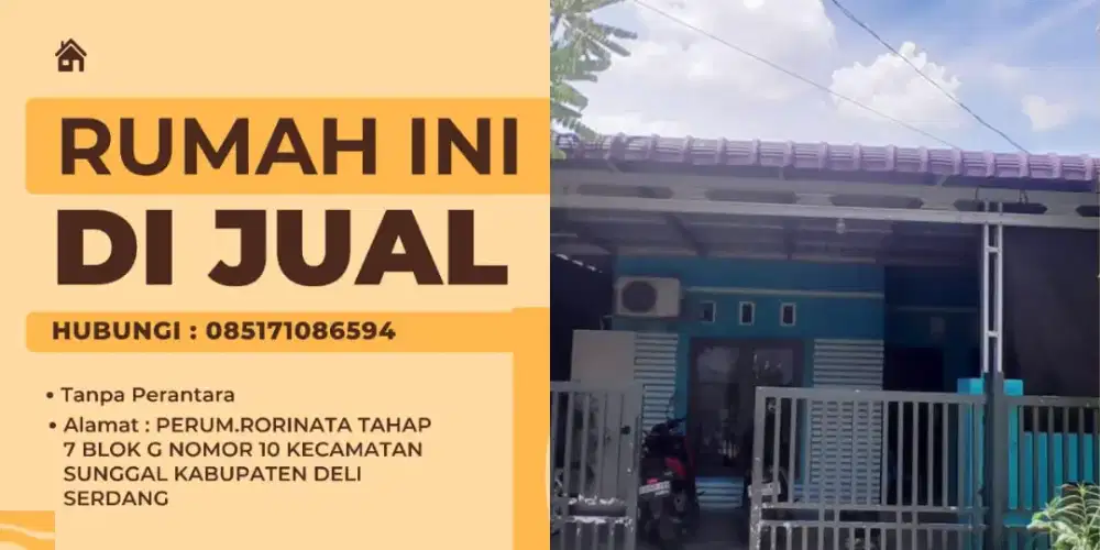 Di jual cepat tampa perantara