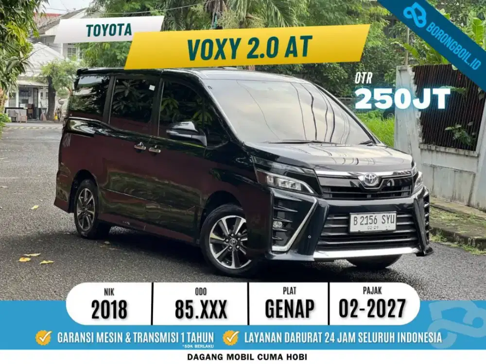 Toyota Voxy 2.0 AT 2018 Hitam 2019 serena hws biante