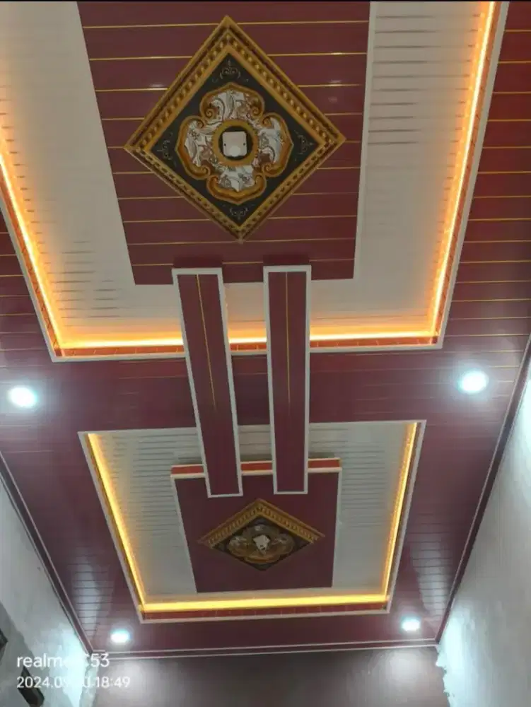 Plafon pvc, interior dan baja ringan