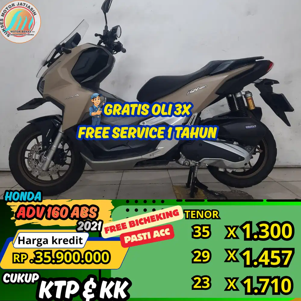 HONDA ADV 160 ABS 2025 ANGSURAN TERMURAH SYRT KTP&KK(SUKSESMOTOR)
