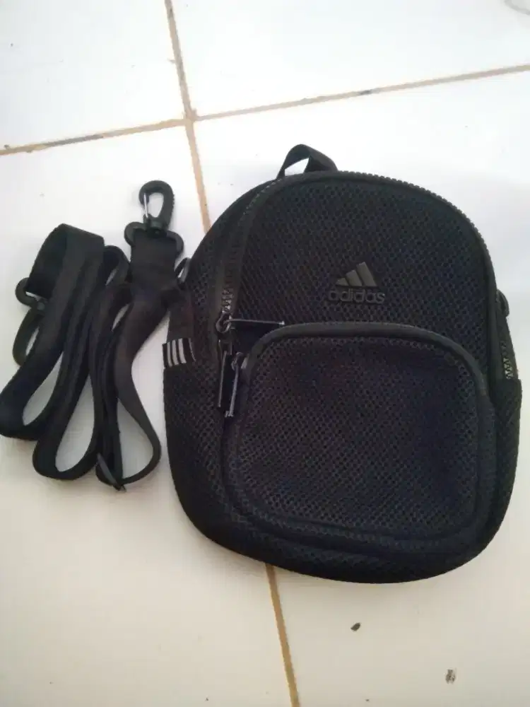 Tas slempang Adidas hitam ori