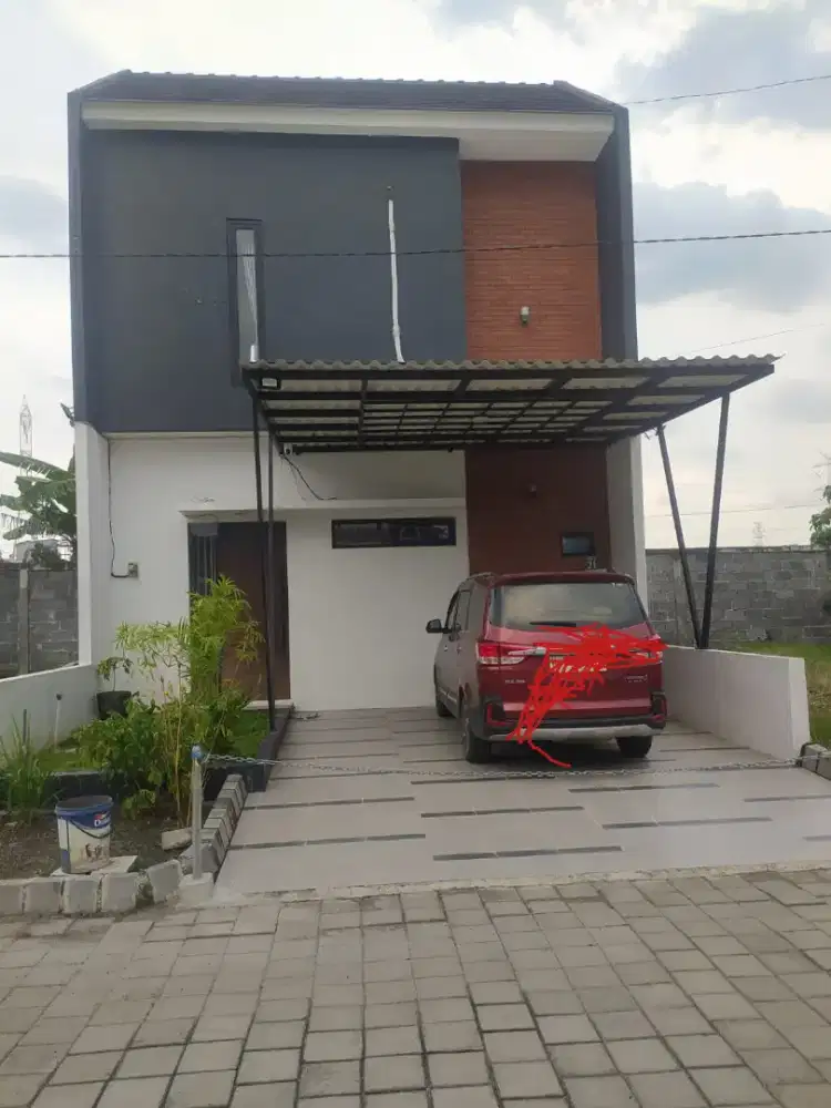 Rumah 2 lantai, 3 kmr tidur menganti hrg 550jt