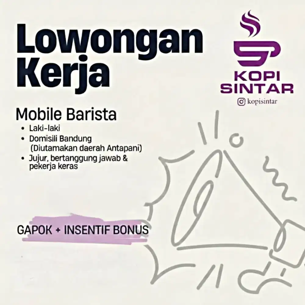 Mobile barista - kopi keliling