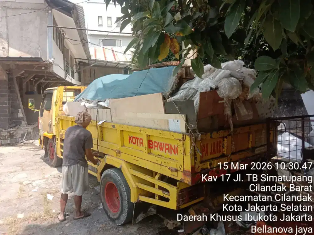 Buang puing,sampah proyek,urugan,dll
