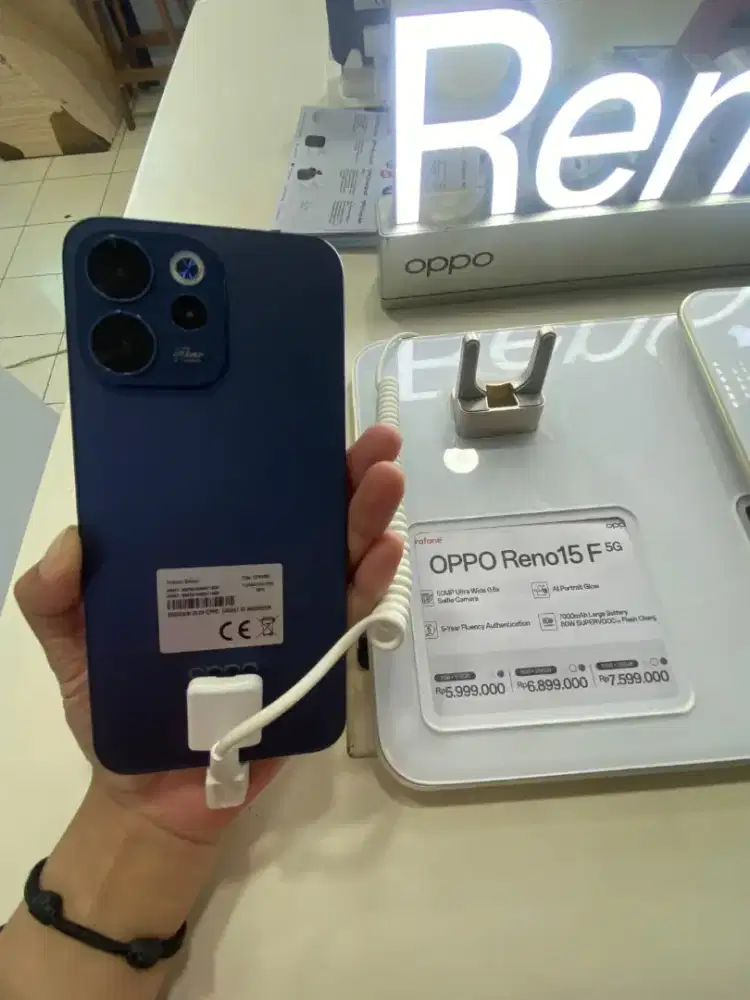 Handphone Oppo Reno15 F ada promo cicilan 0 %