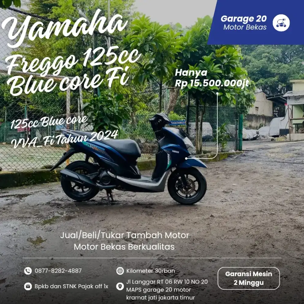 Yamaha Freego New 125cc Bluecore Tahun 2024 Pajak Off