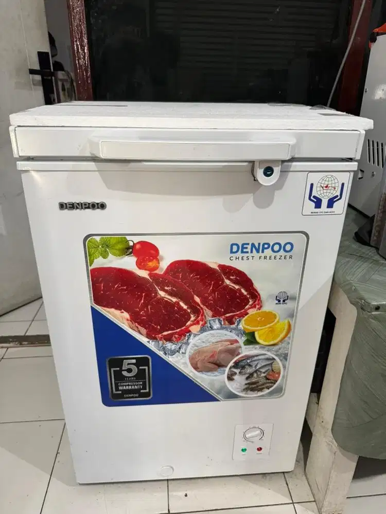 Chest Freezer Denpoo SCF 128 (Mulus)