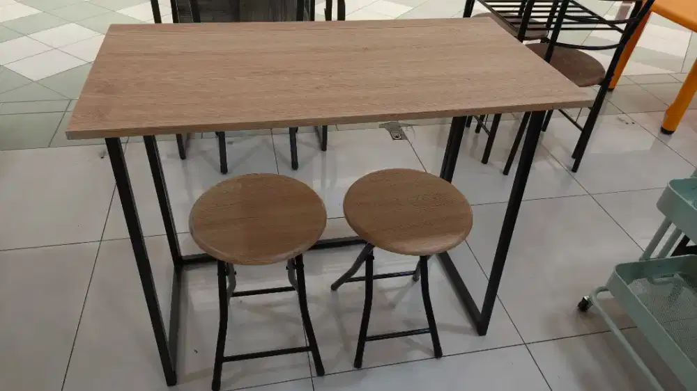 Promo murahh meja makan lipat 2 kursi