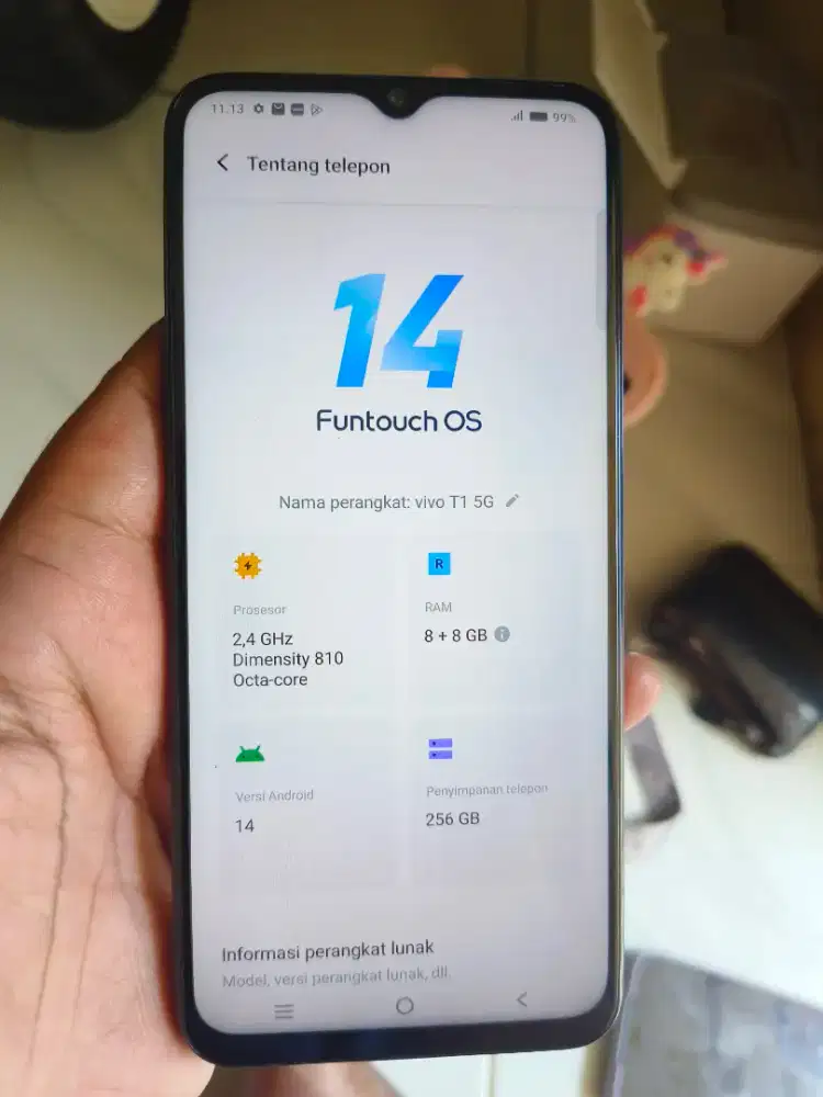 VIVO T1 5G 256GB UNIT ONLY / BATANGAN