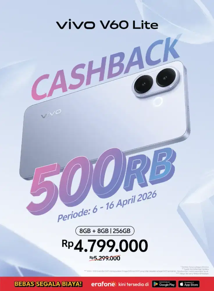 VIVO V60LITE CASHBACK 500K