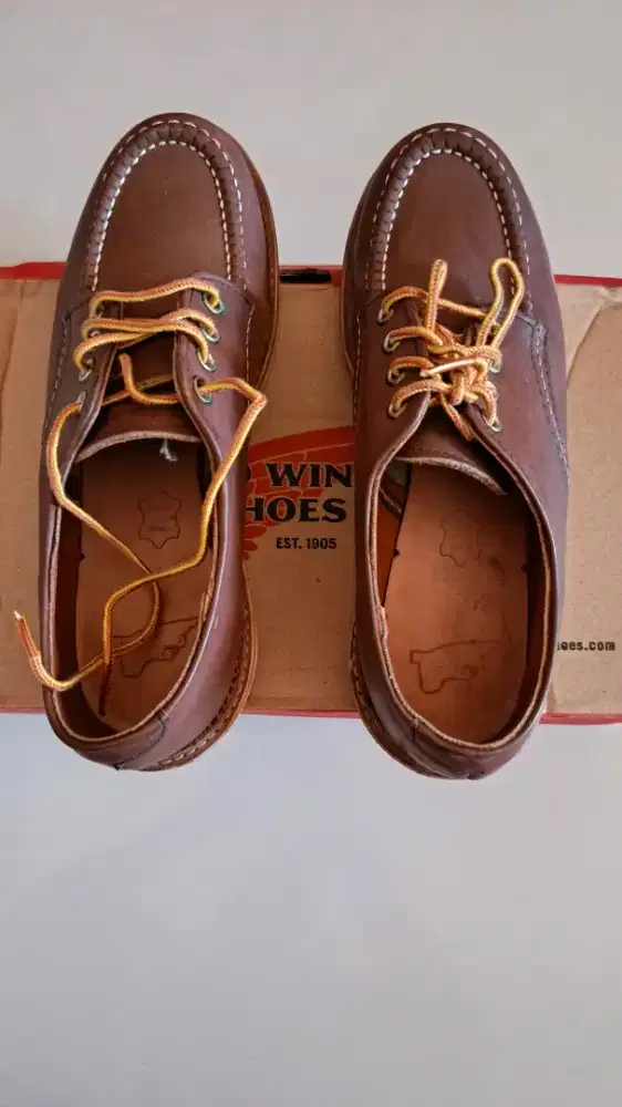 Sepatu red wing size 39 made in USA Oxford mahogany