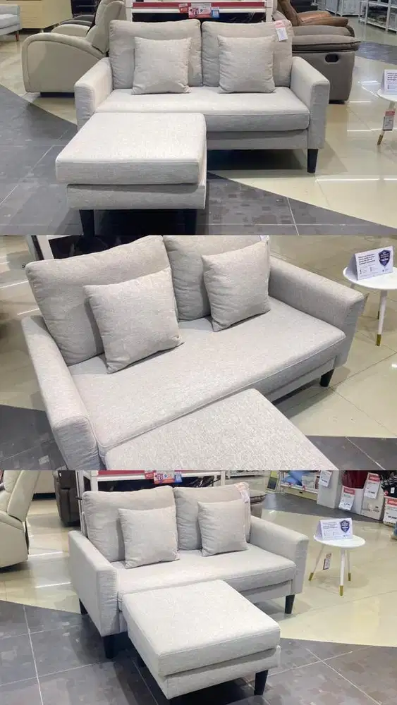 sofa L estetik minimalis