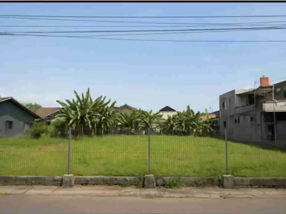 tanah kavling siap bangun masuk mobil di rangkapan jaya baru