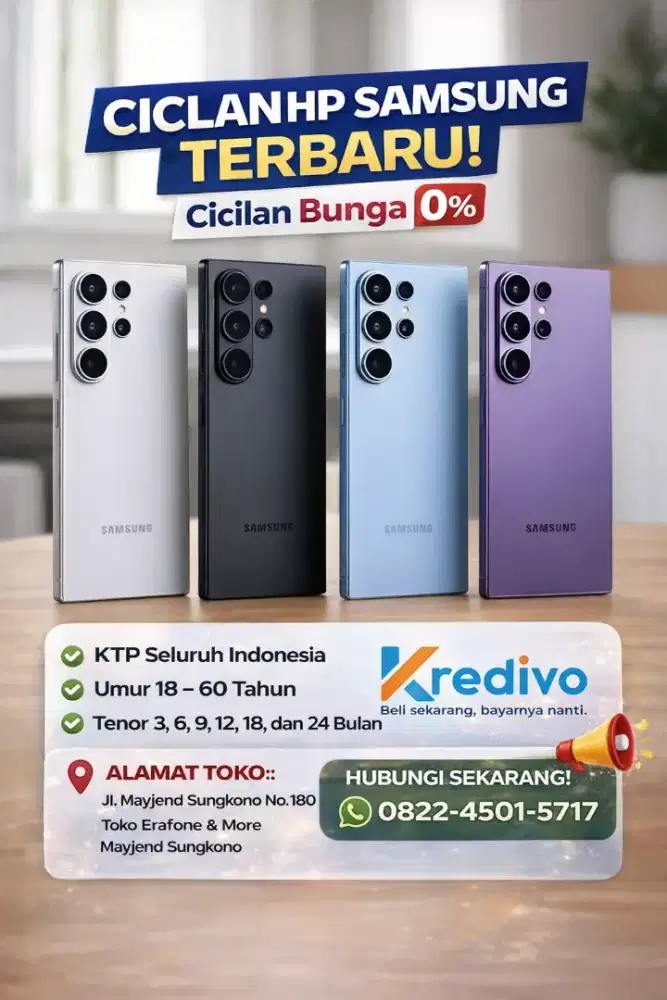 SAMSUNG S26 ULTRA CICILAN 0% TENOR 12 BULAN DENGAN KTP SAJA