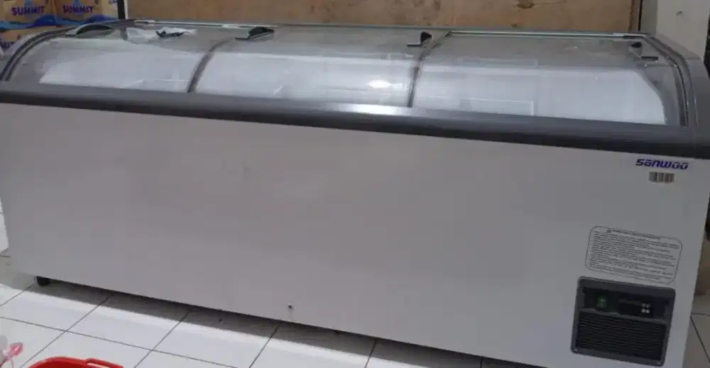 Freezer sanwoo sliding door glass