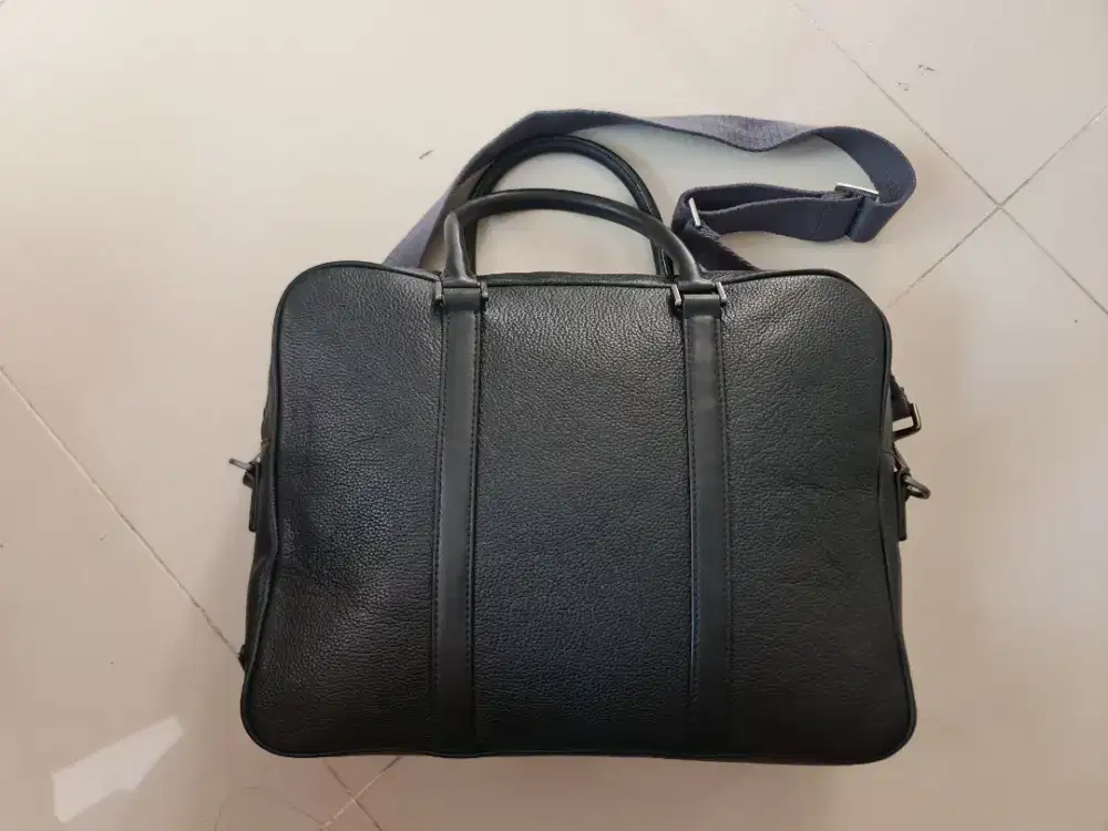 119. Tas Kerja Office Bag Pria Prada Milano Black Bekas / Second