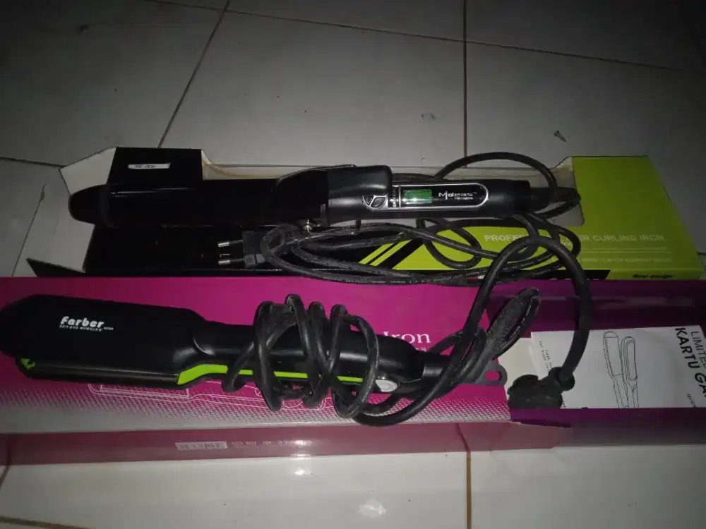 Catok Salon Rambut lurus Keriting Bergelombang