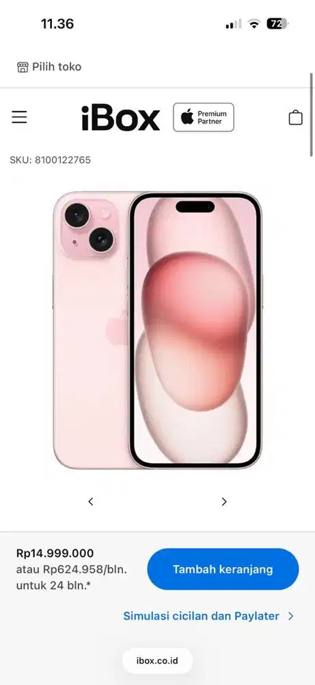 IPHONE 15 256 BH 100