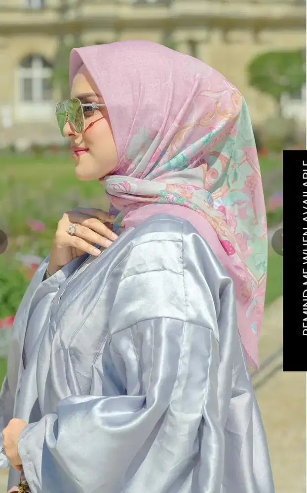 Buttonscarves Wonderland Series hijab in the Pink Nectar