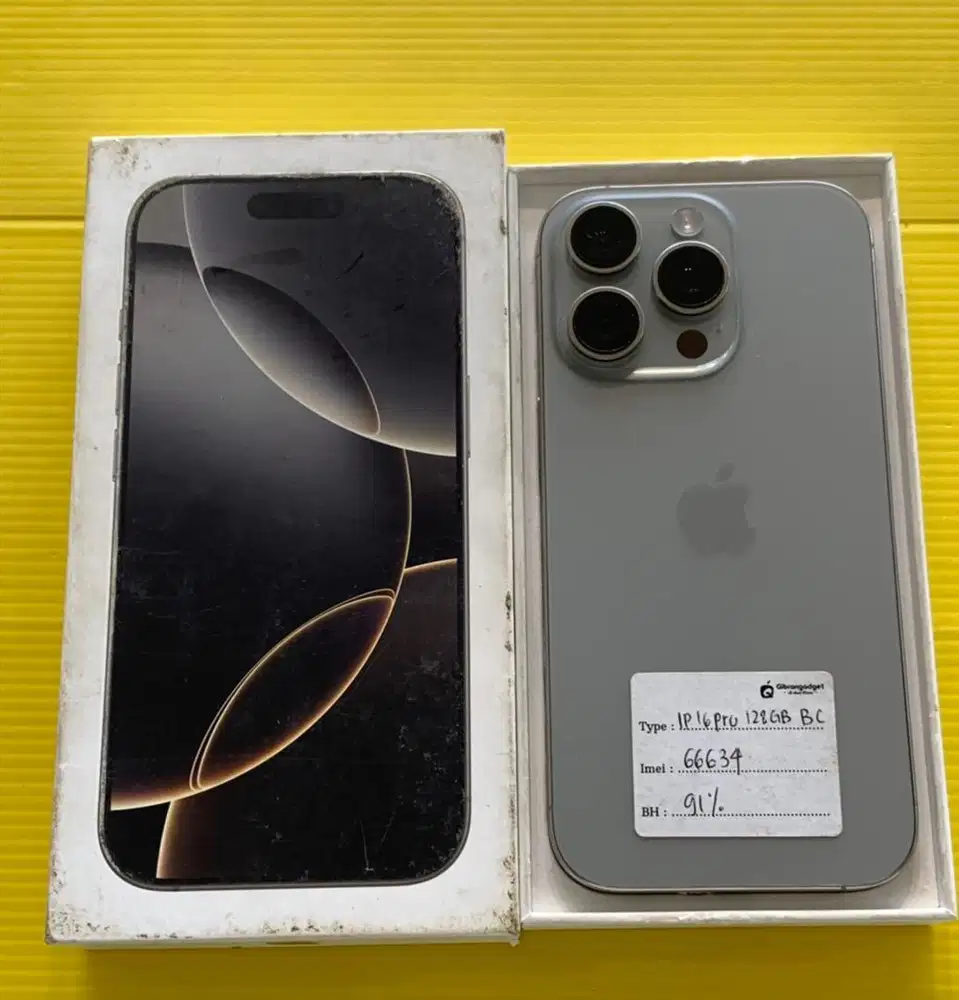 IPHONE 16 PRO 128GB INTER BEACUKAI PERMANEN