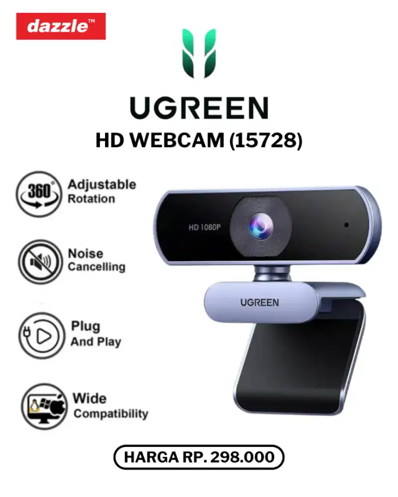 UGREEN HD CAMERA WEBCAM (15728)