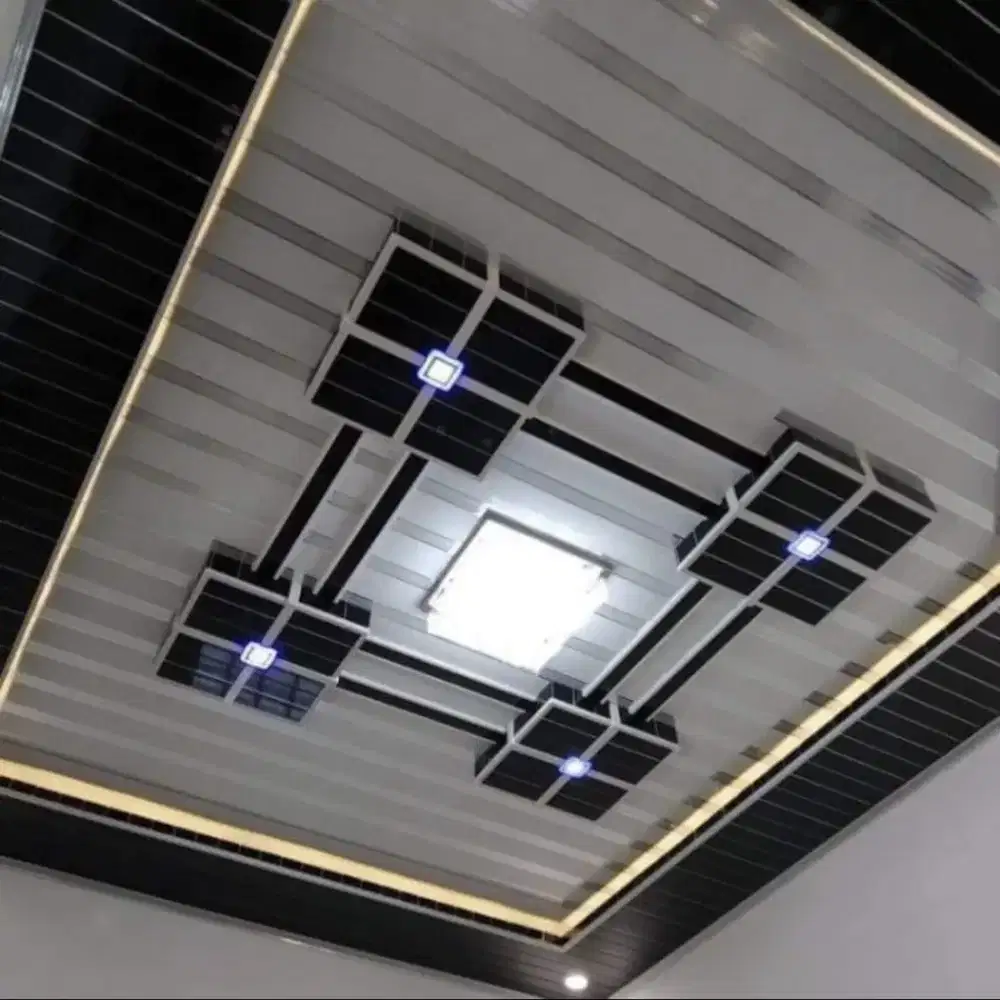 Plafon pvc, interior dan baja ringan.