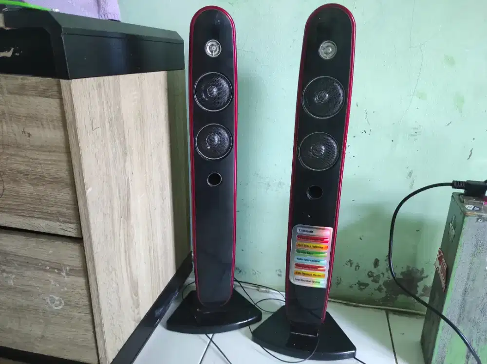 Speaker pasif tower bekas hometheater Asatron