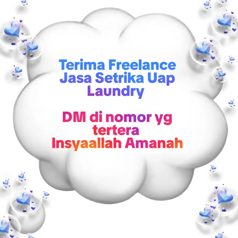 Freelance Setrika Uap Laundry