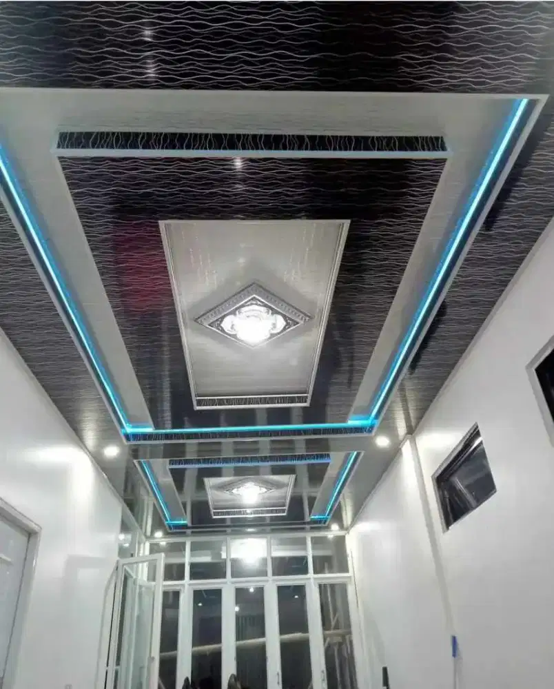 Plafon pvc, interior dan baja ringan