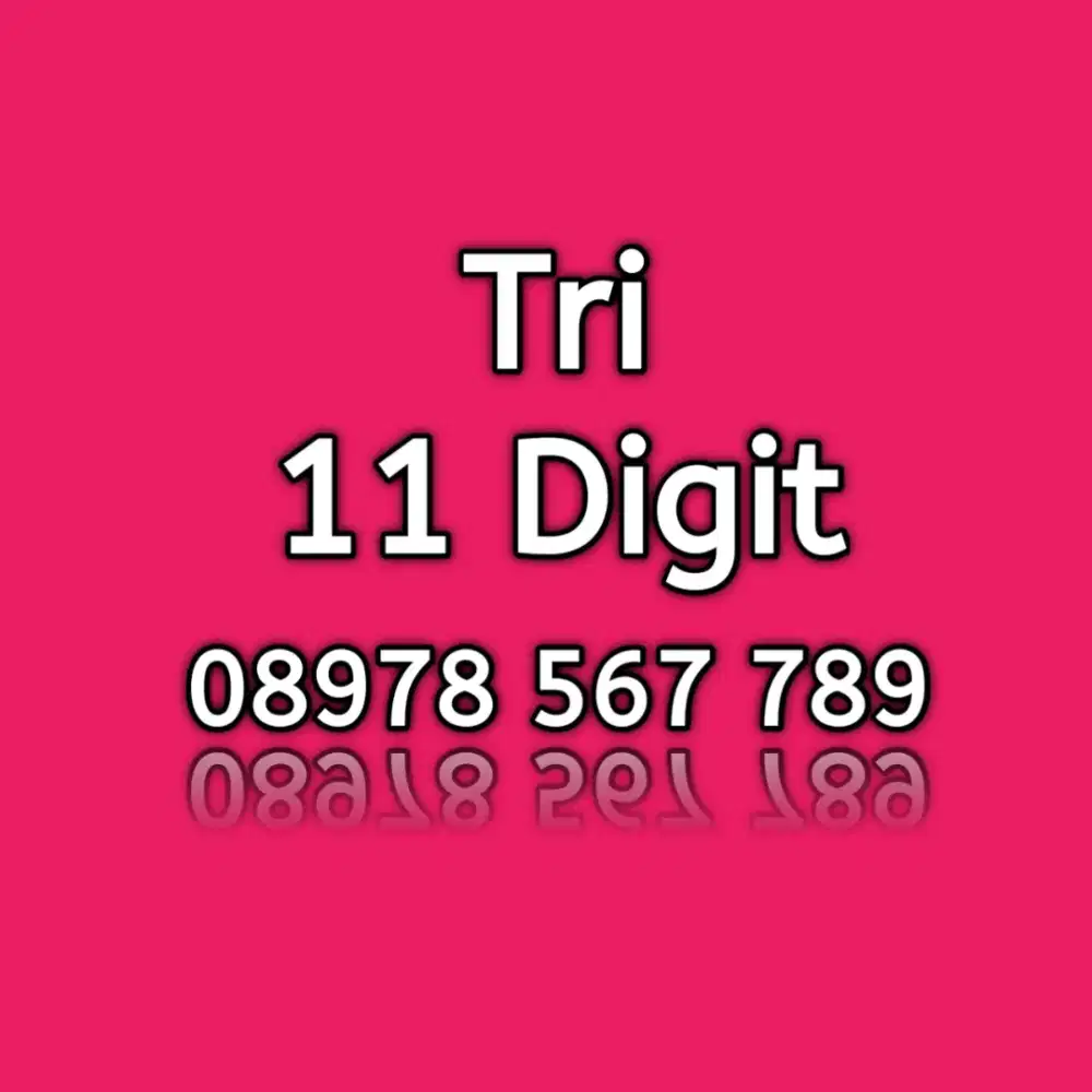 nomor cantik tri three 11 digit angka cantik