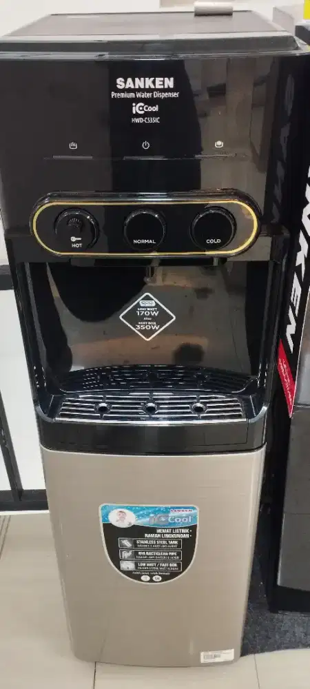 dispenser sanken black silver