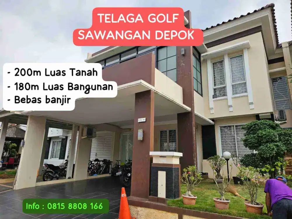 DIJUAL RUMAH NYAMAN DAN ASRI – Di TELAGA GOLF SAWANGAN, DEPOK