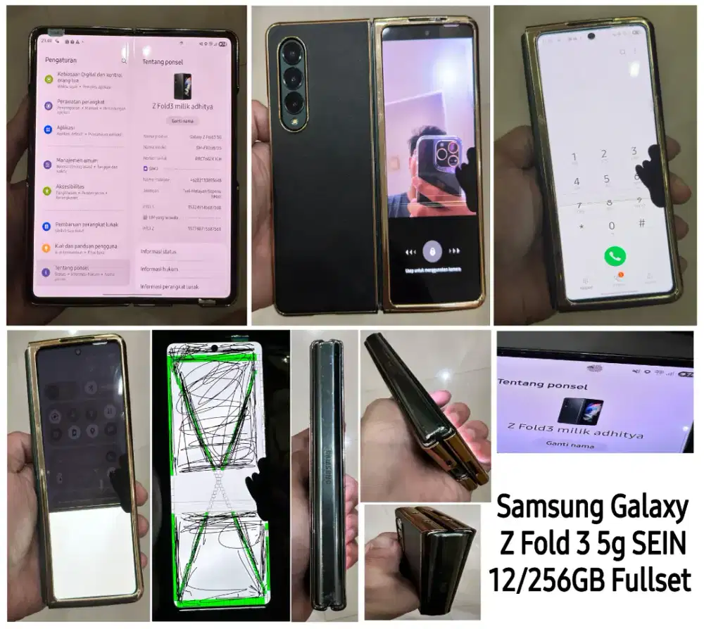 Samsung Galaxy Z Fold 3 12/256gn SEIN Fullset