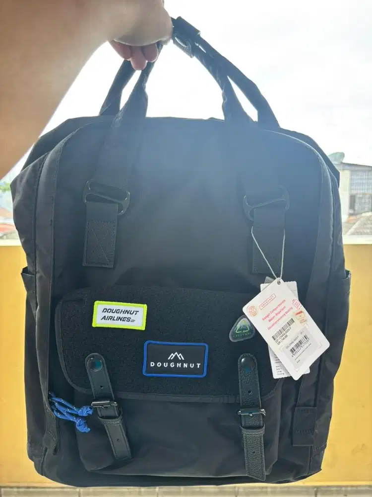 Tas Doughnut, Macaroon Large Black