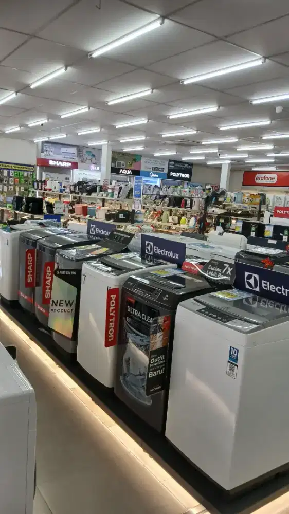 BISA CASH/CICILAN ALL MESIN CUCI SYARAT CICILAN KTP SAJA