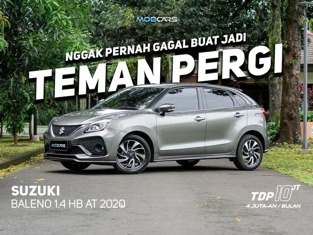 FREE BBM FULL TANK BALENO 1.4 HB AT 2020 ABU ABU