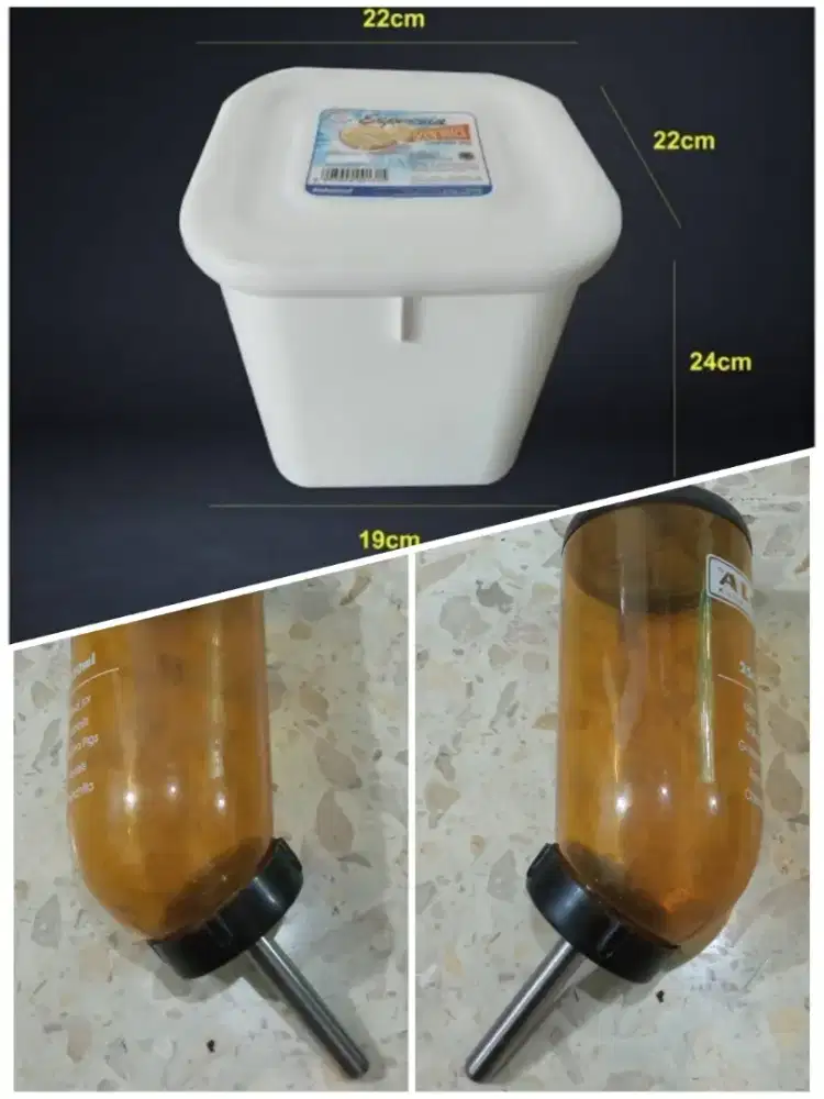 Paket Kandang ( Box Es Krim & Botol Minum )