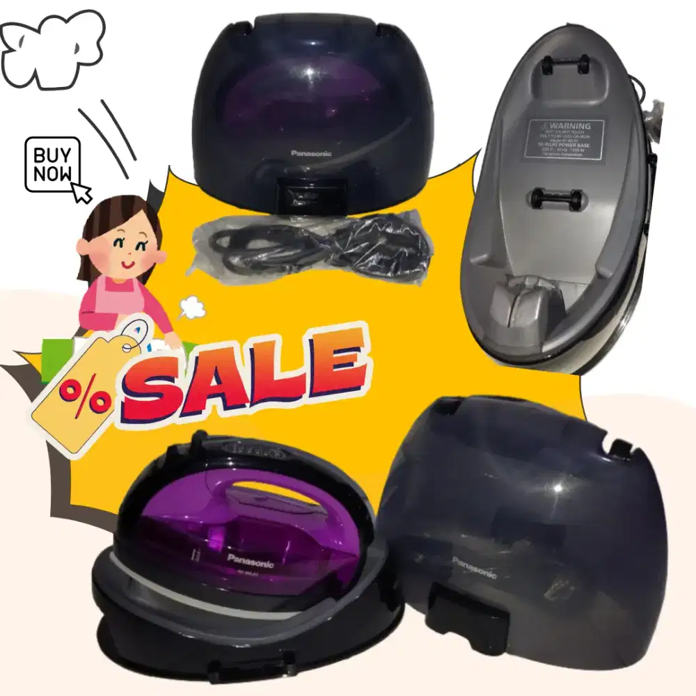 Dijual Setrikaan Uap Tanpa Kabel Merk Panasonic NI-WL41. Boleh Nego
